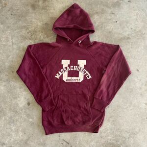 Vintage 80s Champion UMASS Amherst Hoodie Size Small